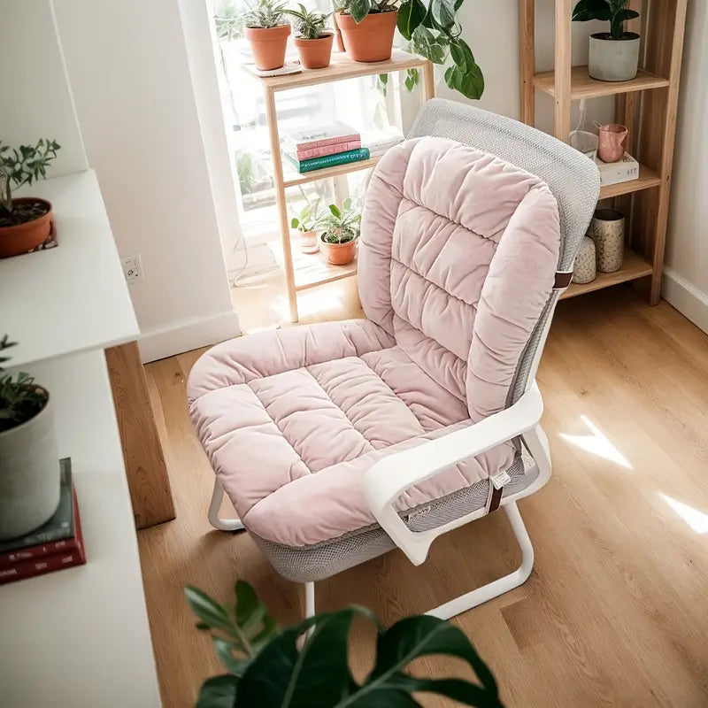 Desk Chair Cushion Soft Seat Cushion with Removable Cover, Office Chair Cushion Seat Cushion with Back Support Rocking Chair Cushion.It is made of a soft material.