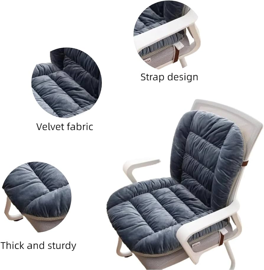 Desk Chair Cushion Soft Seat Cushion with Removable Cover, Office Chair Cushion Seat Cushion with Back Support Rocking Chair Cushion.It is made of a soft material.