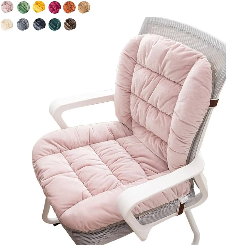 Desk Chair Cushion Soft Seat Cushion with Removable Cover, Office Chair Cushion Seat Cushion with Back Support Rocking Chair Cushion.It is made of a soft material.