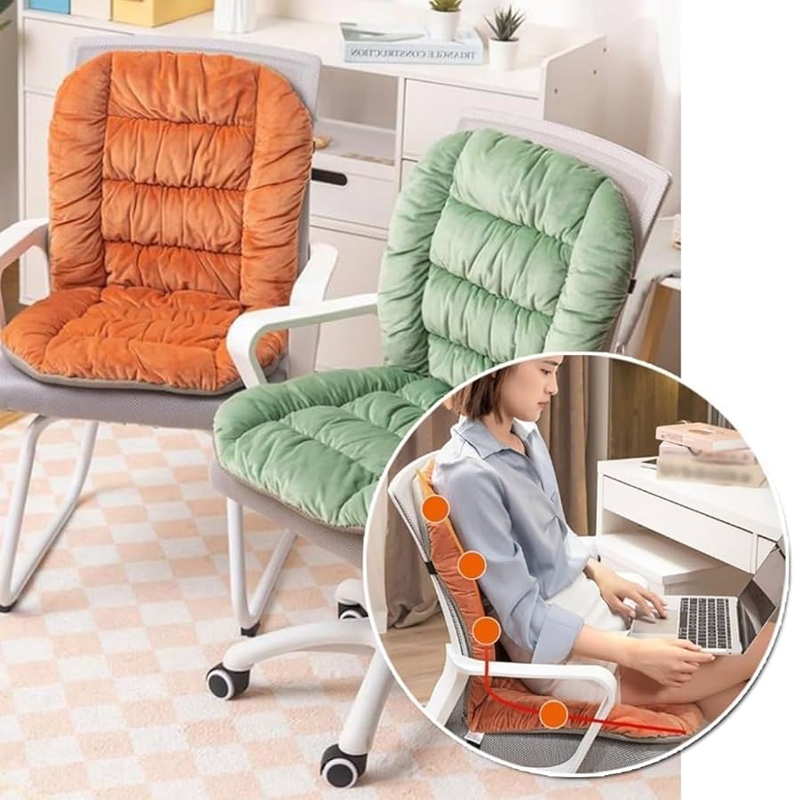 Desk Chair Cushion Soft Seat Cushion with Removable Cover, Office Chair Cushion Seat Cushion with Back Support Rocking Chair Cushion.It is made of a soft material.