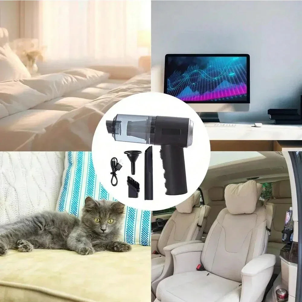 Unleash Cordless Power: The Ultimate 5500Pa, Wet & Dry Portable Vacuum for a Spotless Car & Home.Small Size, Big Clean: The Ultra-Portable Vacuum that Fits Anywhere You Need It