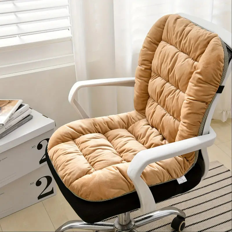 Desk Chair Cushion Soft Seat Cushion with Removable Cover, Office Chair Cushion Seat Cushion with Back Support Rocking Chair Cushion.It is made of a soft material.